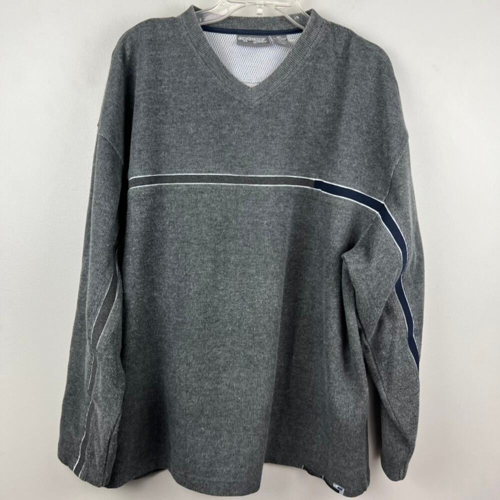 Y2K 2000s Vintage Extreme Gear Center Stripe Sweater Size XL